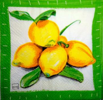 059 Lemons,  Oranges - 3 ply (grün) - Home Fashion